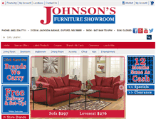 Tablet Screenshot of johnsonsfurnitureonline.com